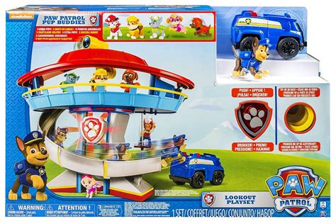 Paw Patrol Lookout Hq Exclusive Playset With 5 Bonus Pups Damaged