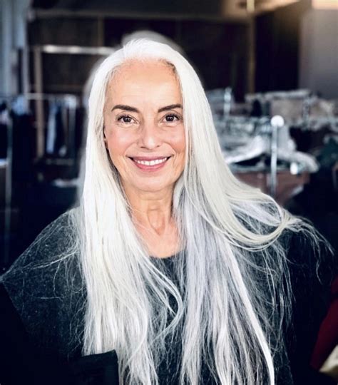 Instagram Beauties With Long Gray Hair Fabulous After Natural White Hair Long White
