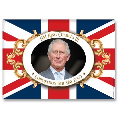 Coronation Of King Charles Iii Poster Decoration A3 Party Packs