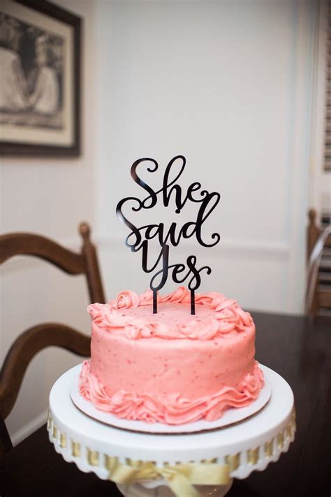 Check out our cake for engagement selection for the very best in unique or custom, handmade pieces from our shops. 15 Cake Topper Ideas for Your Engagement Party Cake -Beau ...