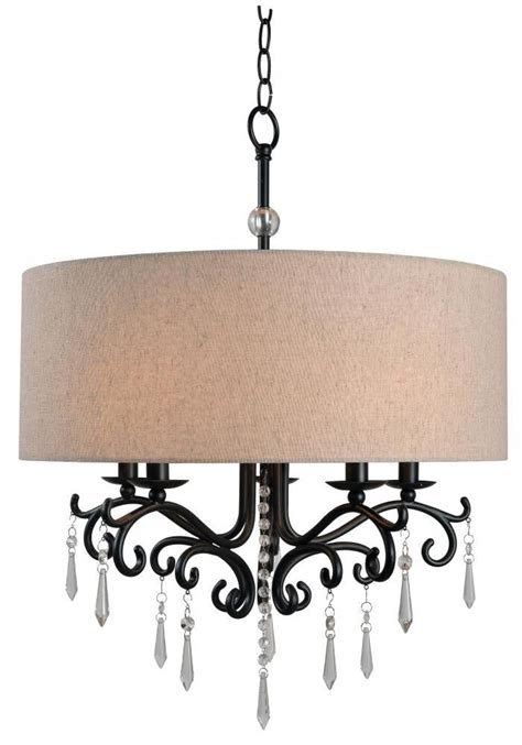 Kenroy Home Orb Lucille Light Chandelier Drum Shade Chandeliers