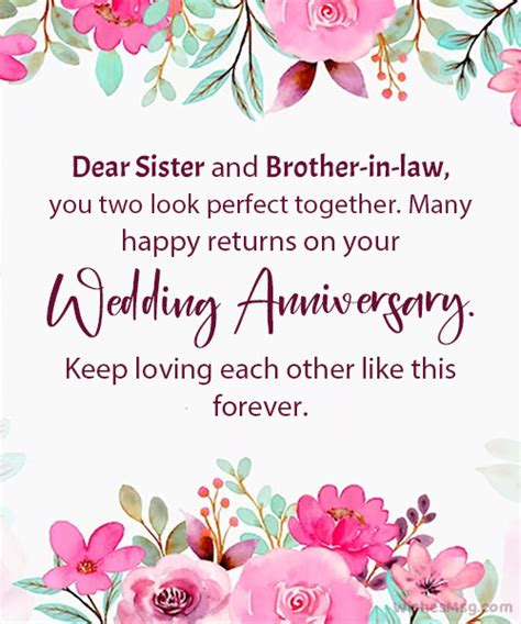 100 Wedding Anniversary Wishes For Sister Wishesmsg