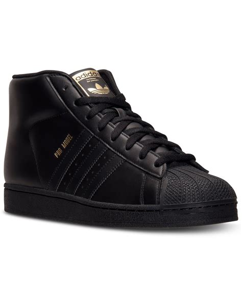 Lyst Adidas Mens Pro Model Casual Sneakers From Finish Line In Black