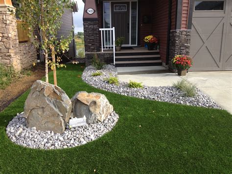 Stone Work And A Great Front Yard Concept For Those Small City Lots