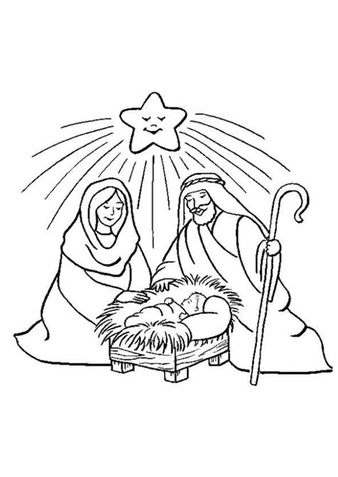 La belle étoile brille et sourit à la naissance de l’enfant Jésus