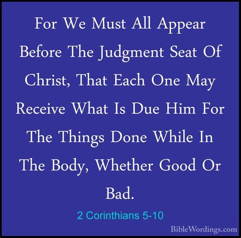 2 Corinthians 5 Holy Bible English