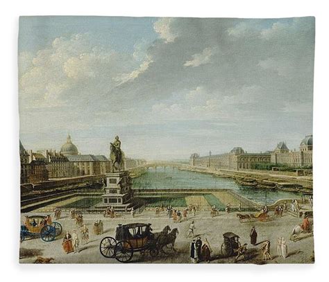 A View Of Paris With The Ile De La Cite By Jean Baptiste Raguenet