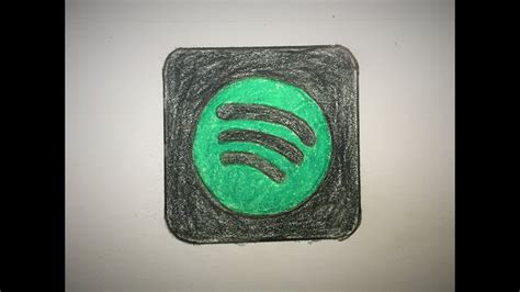 How To Draw The Spotify App Logo Easy Youtube