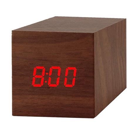 Wood Digital Clock Laderkc