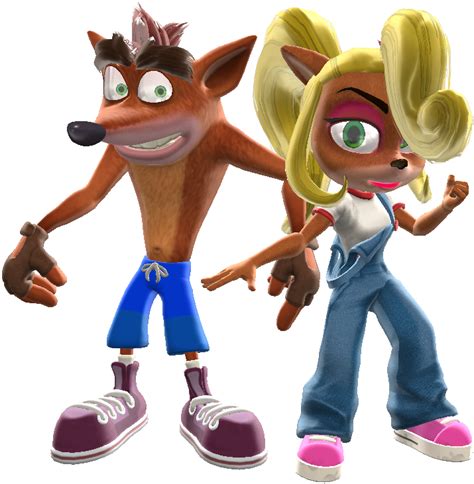 Mmd Crash And Coco Bandicoot Render By Underplanet On Deviantart