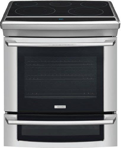 electrolux ew30es65gs 30 electric slide in range with wave touch® controls and luxury glide