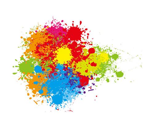 Colorful Paint Splatter Vector Art 9136 Welovesolo