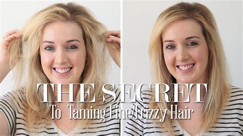 The Secret To Taming Finefrizzy Hair Youtube