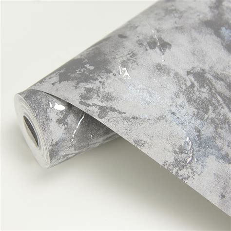 2927 00107 Brewster 2927 00107 Titania Pewter Marble Texture