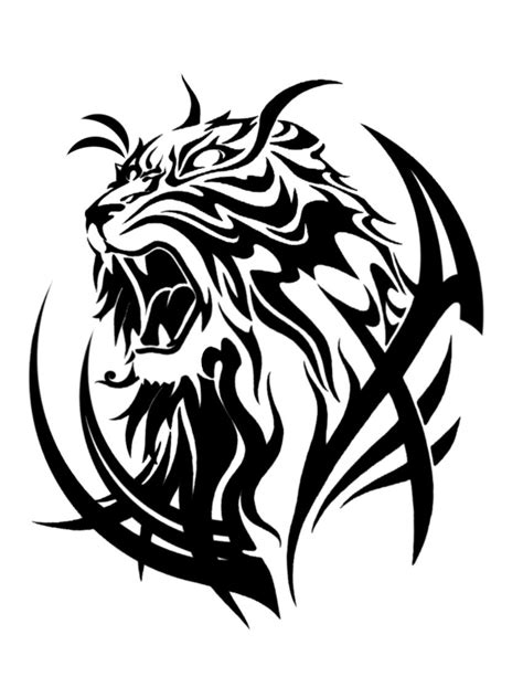 Tribal Tiger Tattoo Tribal Lion Tattoo Tiger Tattoo