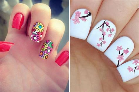 Uñas de los pies decoradas fáciles y bonitas (francés + flores.). 10 ideas para llevar uñas decoradas con flores - Ellas Hablan