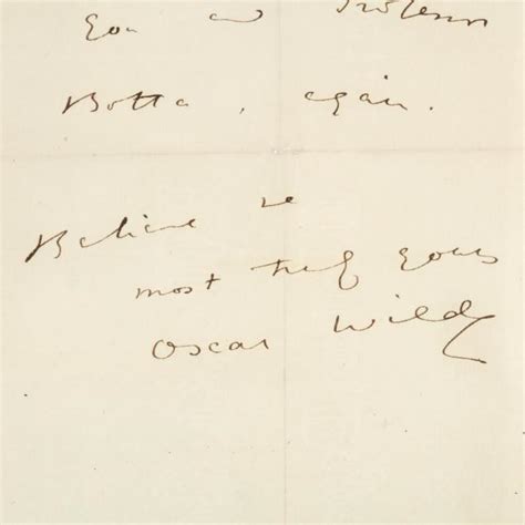 Oscar Wilde Autograph Letter Signed During His 1882 American Lecture
