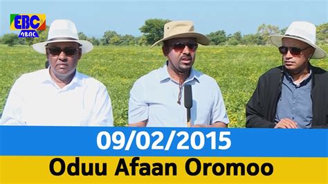 Oduu Afaan Oromoo 09022015 100 Youtube