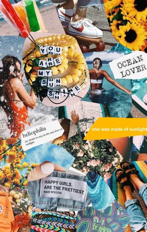 Happiest girls are the prettiest | Collage background, Aesthetic