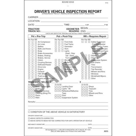 Pre Trip Inspection Checklist Creatorreka