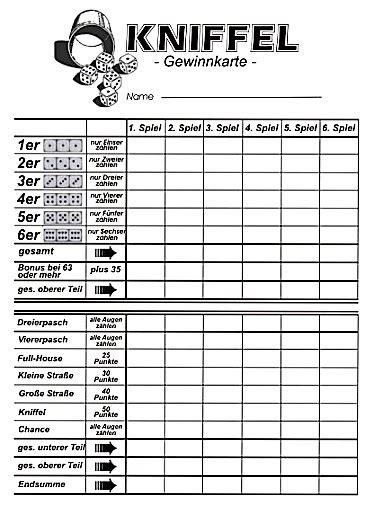 Kniffel Vorlage Schmidt Kniffelblock 1128×1600 Experisets