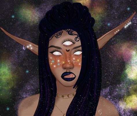 Galaxy Goddess Digital Art By Jediasunaart Pixels