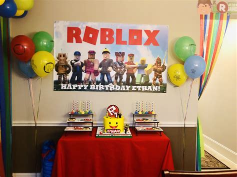 Roblox Centerpiece Roblox Birthday Cake Birthday Party Planning Boy