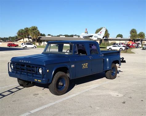 1969 Dodge W 200 Power Wagon Air Force Truck Crew Cab Slant Six 225 Np