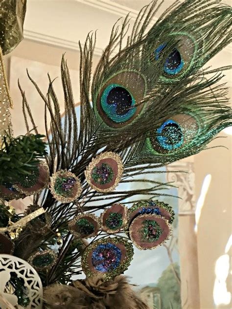 Peacock Ornaments Decorate Christmas Tree Debbees Buzz