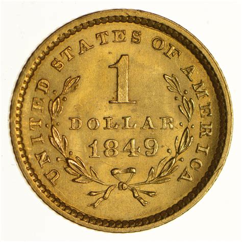 1849 Liberty Head Gold Dollar Choice Property Room