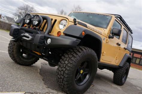 purchase   aev jeep wrangler rubicon jk  miles leather