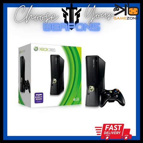 Xbox 360 4gb Slim Console Refurbished Not Include Kinect Shopee