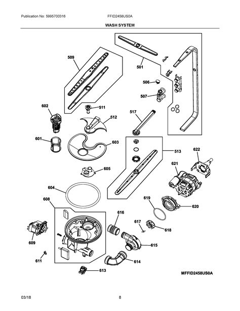 Electrolux Dishwasher Parts Diagram