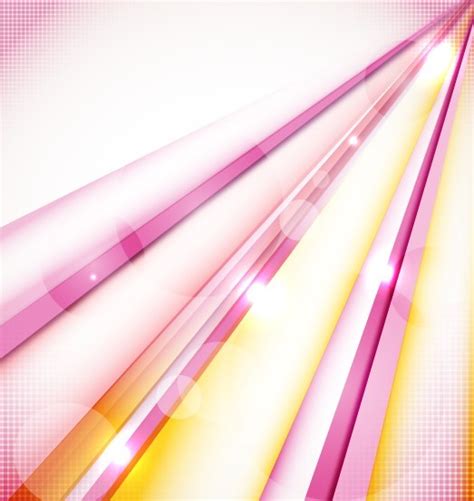 Free Colored And Curved Abstract Lines Background Vector 03