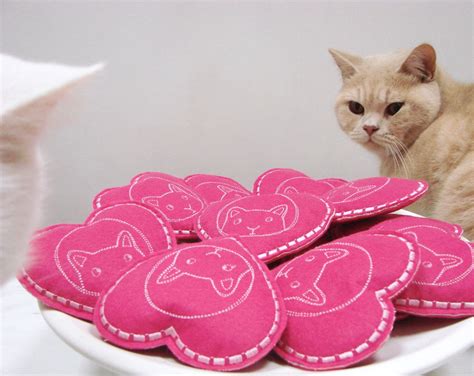 Freak Meowt Handmade Unique Canadian Catnip Cat Toys Heart Etsy Uk