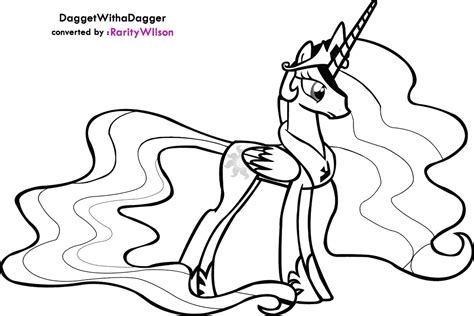 My Little Pony Princess Celestia Coloring Pages Minister Coloring