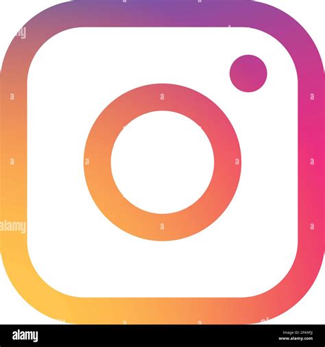 Instagram Logo Insta Realistic Social Media Icon Logotype On A