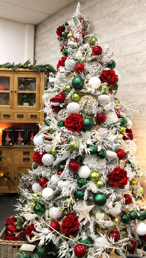 A Frosty Tree with Vibrant Red and Green Accents (With images