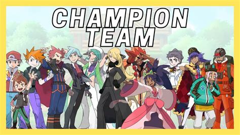 Every Pokemon Champions Team Kanto Galar Youtube