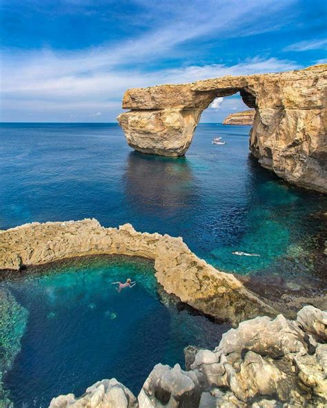Azure Window Gozo Island Malta Kyrenian Ig