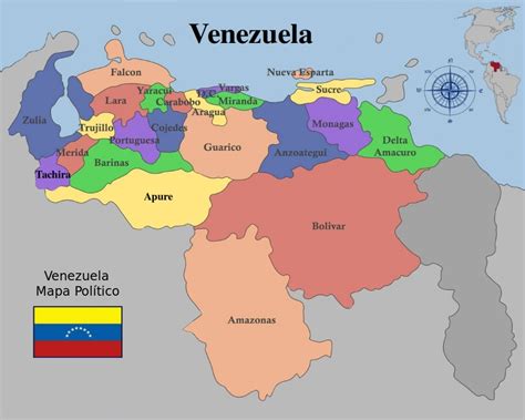 RepÚblica Bolivariana De Venezuela LÍmites Fronteras MÀs Las Regiones