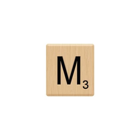 M Scrabble Tile Liked On Polyvore Featuring Fillers Letters Scrabble