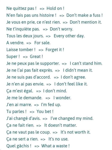 Common French Phrases Useful French Phrases Basic French Words How