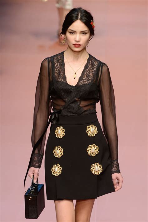 Dolce And Gabbana Fall 2015 Floral Applique Trend Fall 2015 Popsugar
