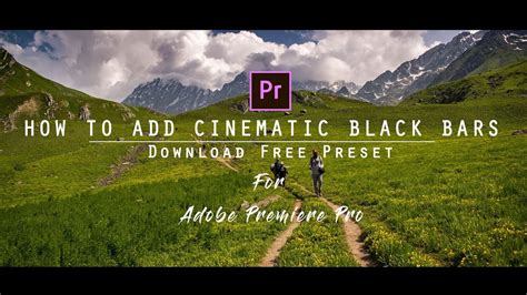 How To Add Cinematic Black Bars In Adobe Premiere Pro