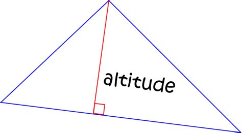 Definition Of Altitude Geometry Math Definitions Letter A