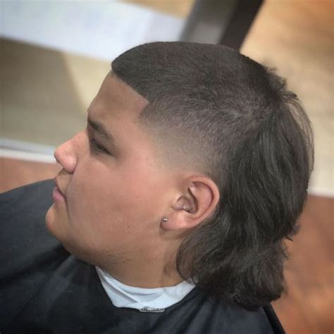 Skin Fade Mullet Long