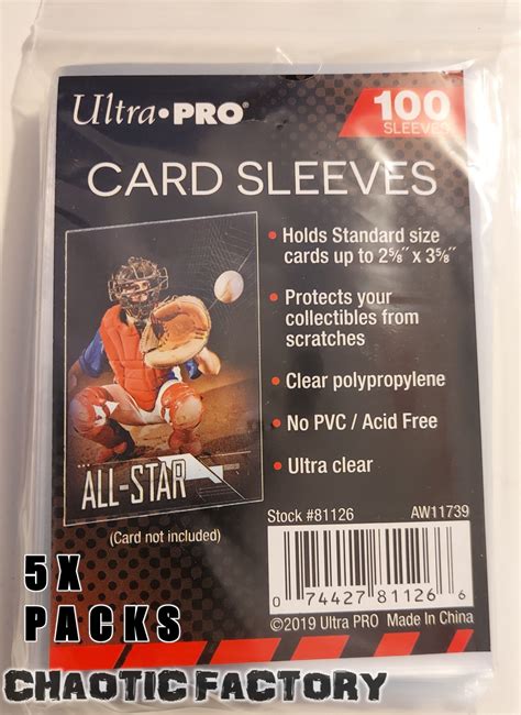Ultra Pro 5 X Penny Sleeve 100 Pc Per Pack