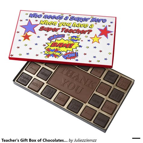 Top 28 best teacher gifts in 2021. Teacher's Gift Box of Chocolates! Super Hero! 45 Piece Box ...