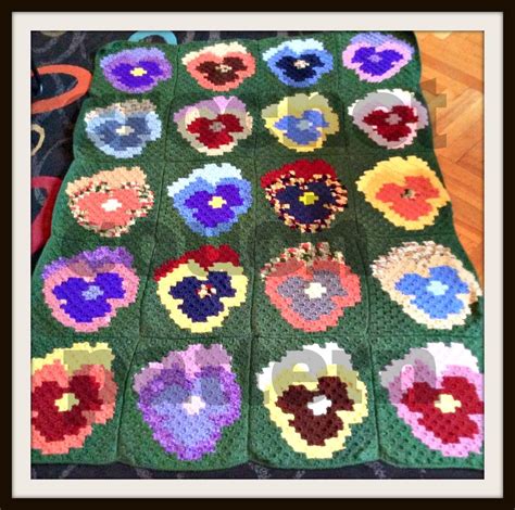 Pansy Afghan C2c Crochet Pattern Corner To Corner Crochet Pattern